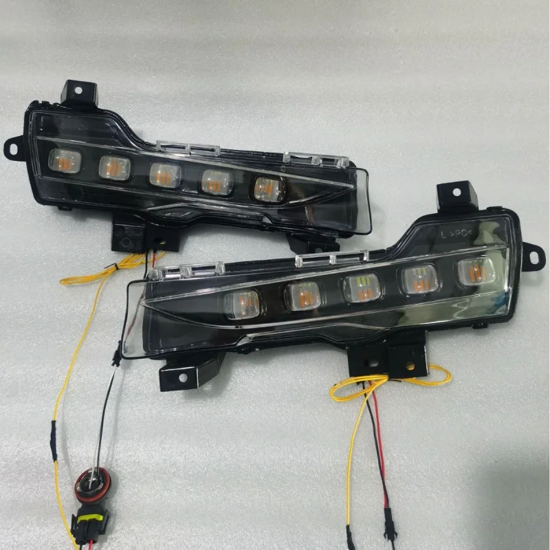 

SAAR Suitable for Tesla 19-23 Model 3 Daytime Running Lights Model Y Front Fog Lights LED Driving Flowing Turn Signal Lights