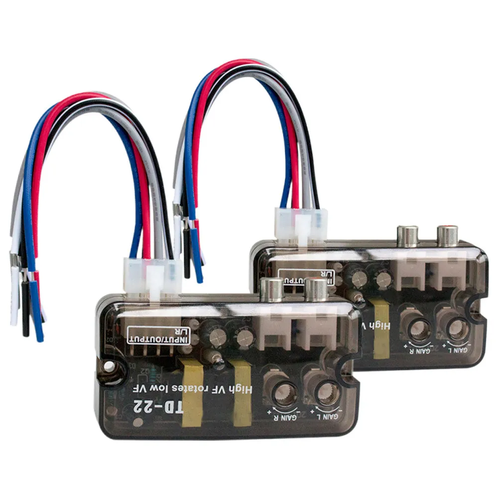 Car Audio High to Low Level Converter for Amplifier Line Signal Converter with Delay Function Bass Knob Car Audio