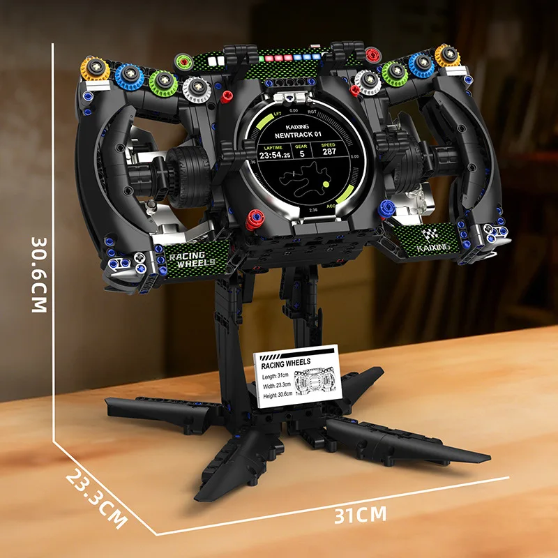 IN STOCK K96254 MOC Technical Racing Simulation Steering Wheel Building Blocks Bricks Assembling Kids Toys Christmas Gift Set