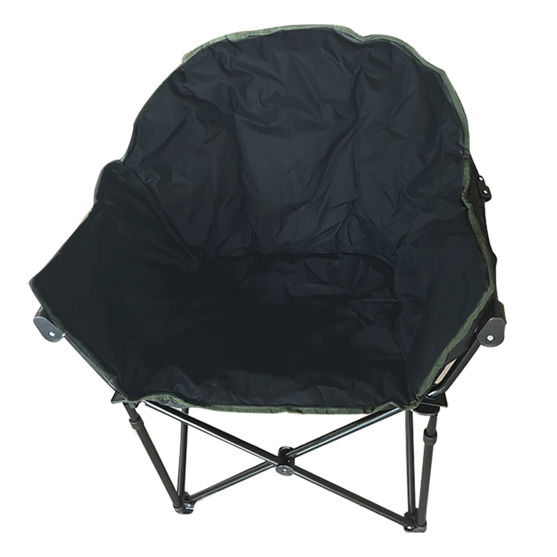 

Extra large and thick warm camping chair, moon circular flying saucer chair, outdoor leisure folding chair, portable camping fis