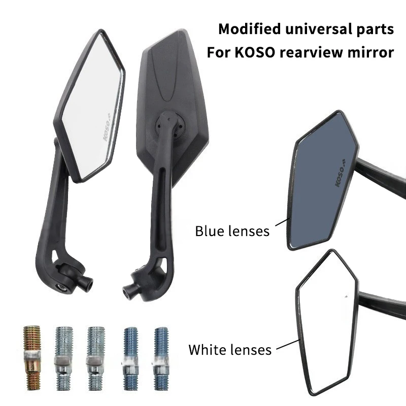New 1 Set ABS Plastic Moto Accessories Motorcycle E-Bike Rearview Mirrors Scooter Electrombile Back Side Mirror 8mm 10mm
