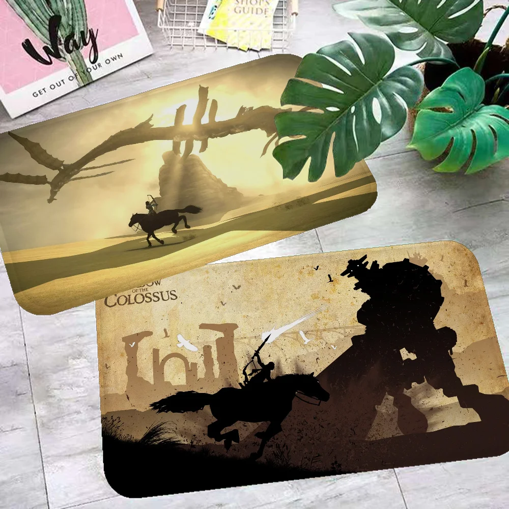 

Shadow Of The Colossus Bathroom Mat Retro Multiple Choice Living Room Kitchen Rug Non-Slip Bedside Mats