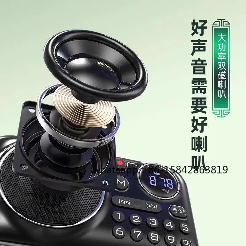 F21 Portable Small FM Radio, Bluetooth Recording Card Stereo
