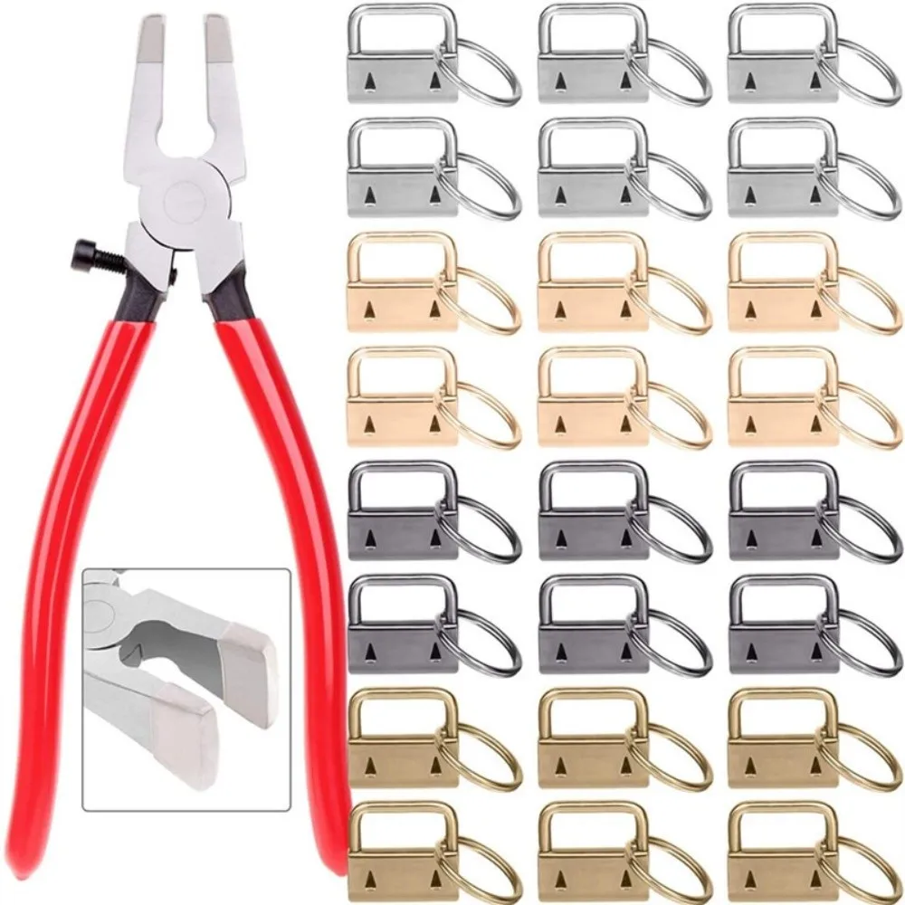 

41 Pcs Pliers Key Fob Hardware Set DIY Professional Bag Strap Hardware Complete Kit Replacement Parts Jewelry Making Tools
