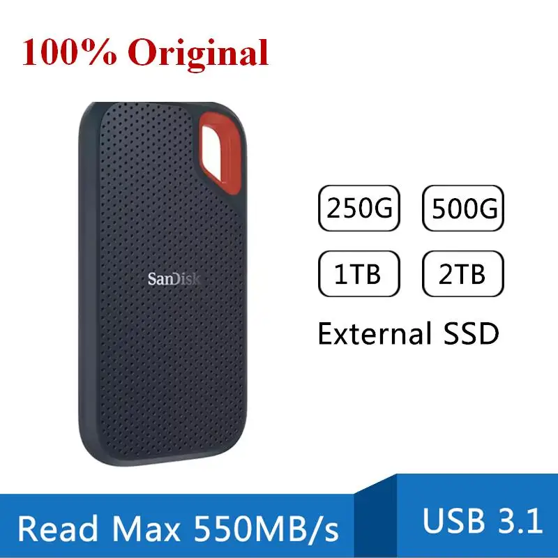 Sandisk Type-c portatile PSSD 1TB 480GB 500GB 2000 MB/s disco rigido esterno SSD USB 3.1 HD 2TB disco a stato solido per Laptop 4TB PC