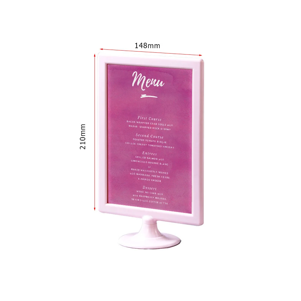 A5 148x210mm Photo Frame, Menu Frame, Display Stand, Desktop Photo Frame, Desktop Sign, Label Display Stand