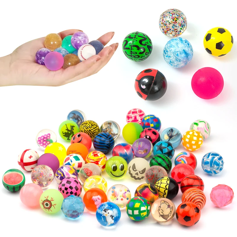 10/20 piezas pelota hinchable Multicolor mezcla aleatoria estilos bolas de cuentas para saltar regalo sorpresa regalos de fiesta bolsas de regalos recompensas escolares ZYF