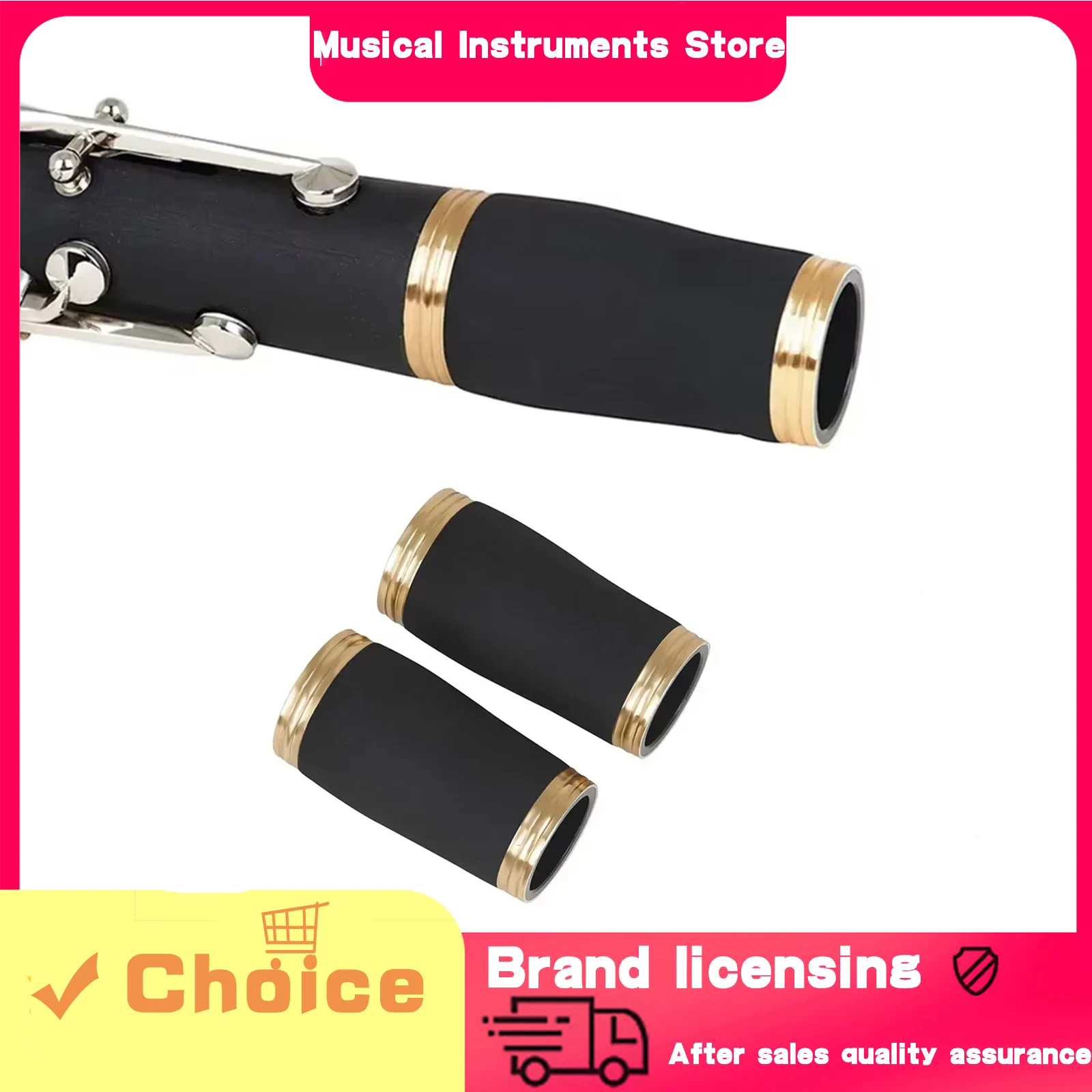 Bb Clarinet Black Adjusting Tube Tuning Bakelite Section Tube Section Professional Woodwind Instruments Parts Accessoriies