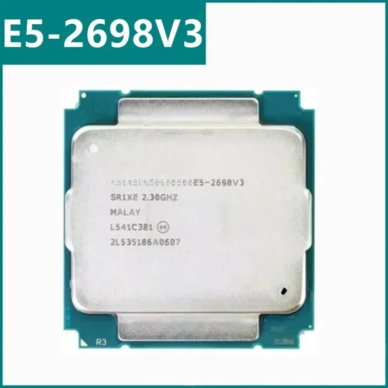 E5-2698V3 CPU 22nm 16s 32Threads 2.3GHz 40MB 135W LGA2011-3