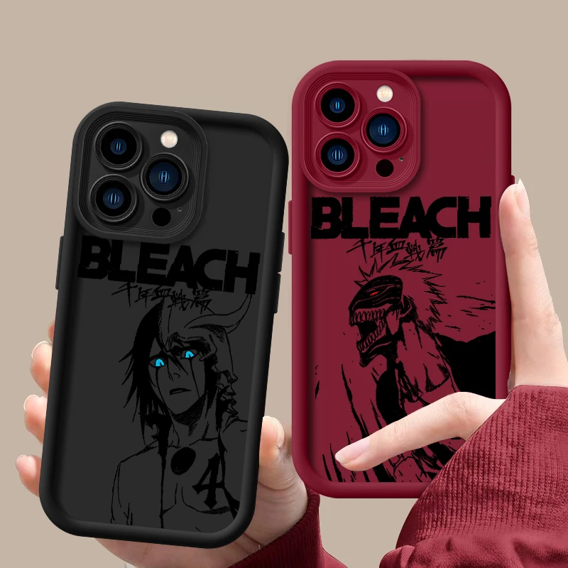 BLEACH Thousand Year Blood War For Apple iPhone 15 14 13 12 11 Mini XS XR X 8 7 Pro Max Plus Soft Eye Ladder Phone Case