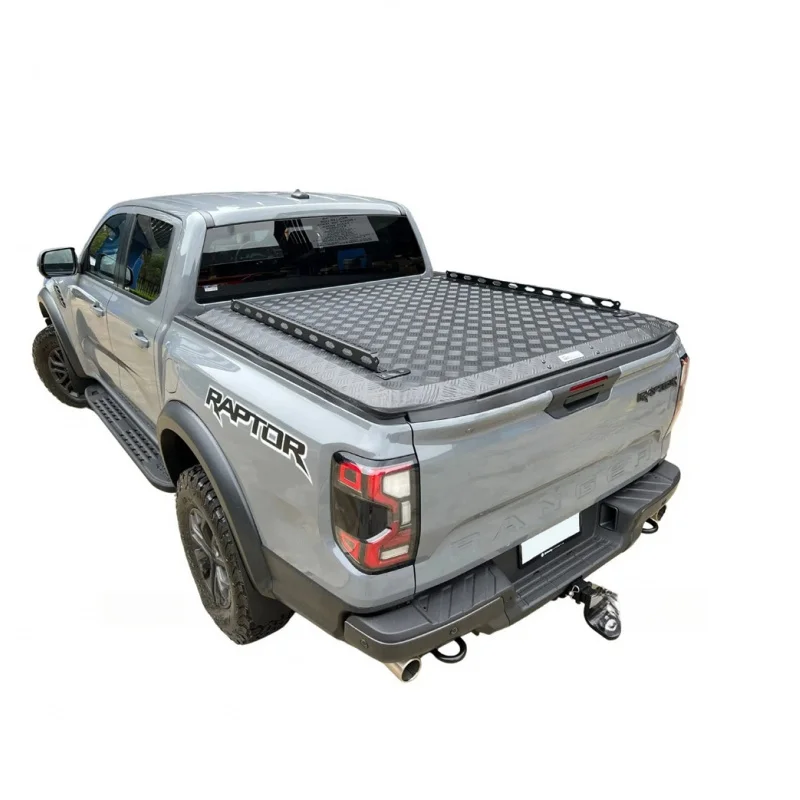 Lockable One-Piece Aluminium Hard Lid Tonneau Cover 4x4 Dual Cab Pickup Bed