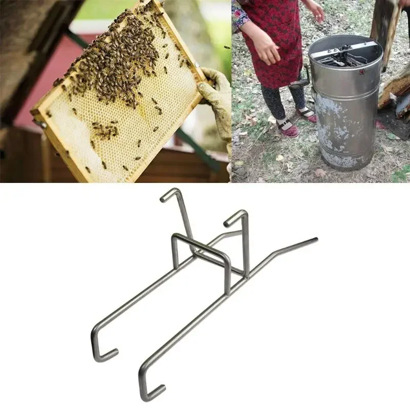 Metal Stainless Steel Honey Shaking and Pouring Bracket, Easy To Pour Honey, Export Type Beekeeping Tool
