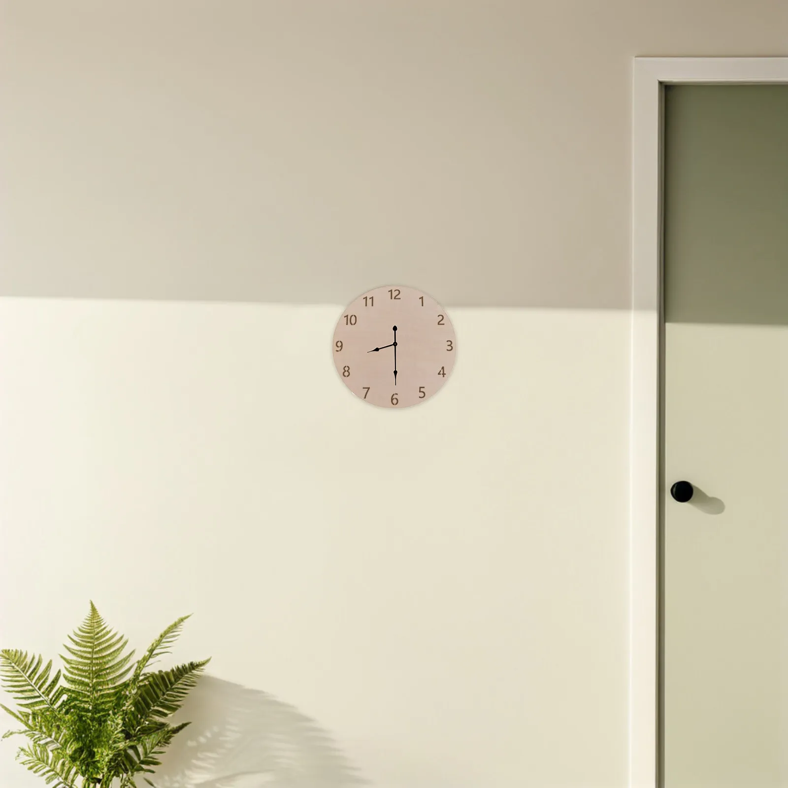 Natural Wood Clock Face Blanks 5Pcs Round Unfinished DIY Craft Bases for Painting Wall Clock Home Decor
