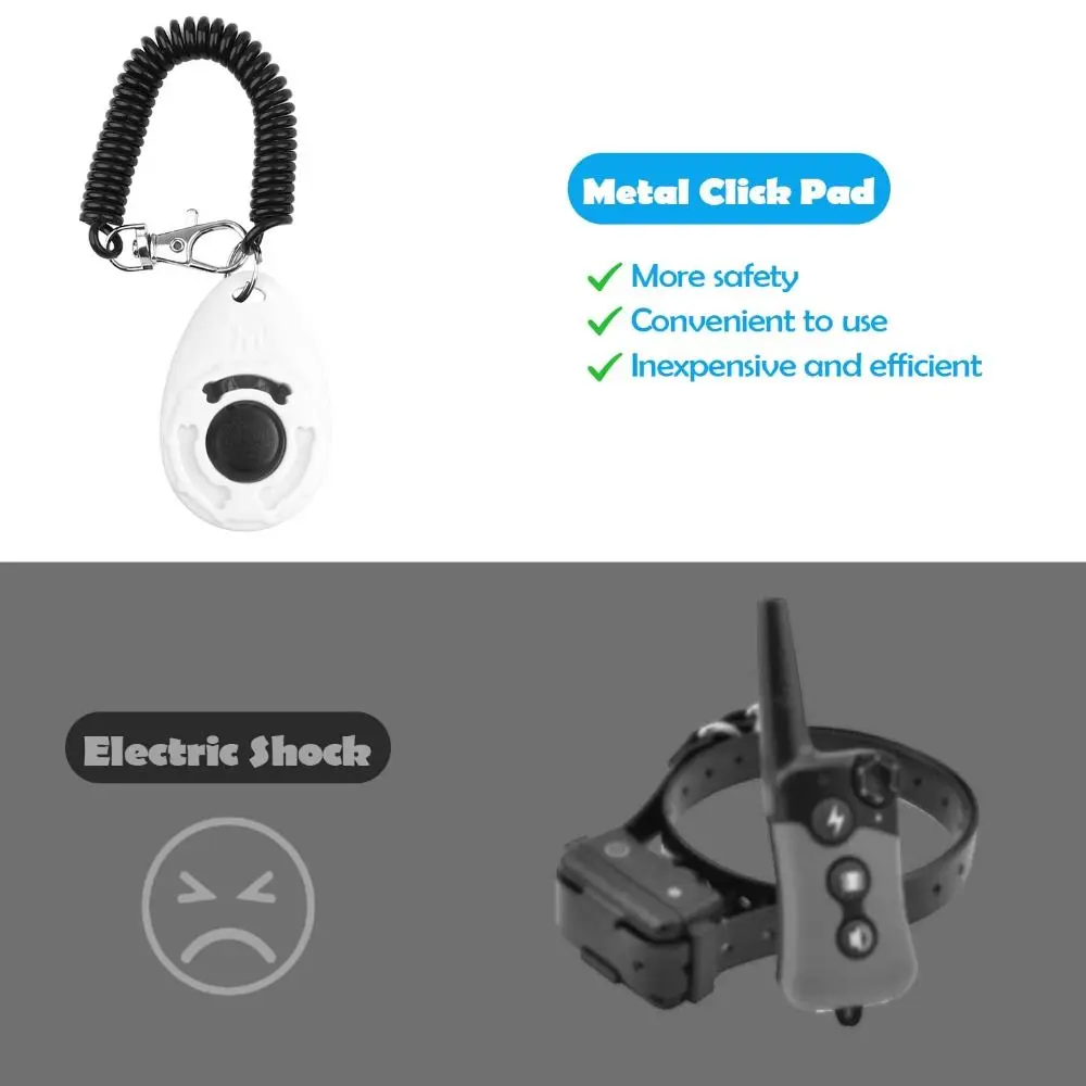 Durable Dog Clicker for Training Easy to Use Wrist Strap Dog Training Clickers Lightweight User-Friendly