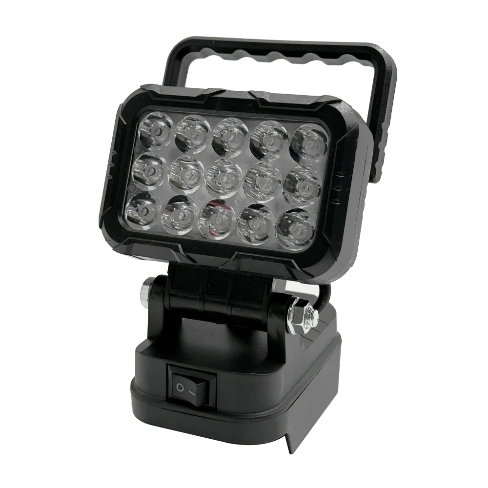 Für Dewalt/Makita/Milwaukee Akku Tragbare LED-Arbeitsleuchte mit USB-Anschluss 3'' Taschenlampe Flutlicht Kabellose Outdoor-Werkzeuglampe – Detail 4