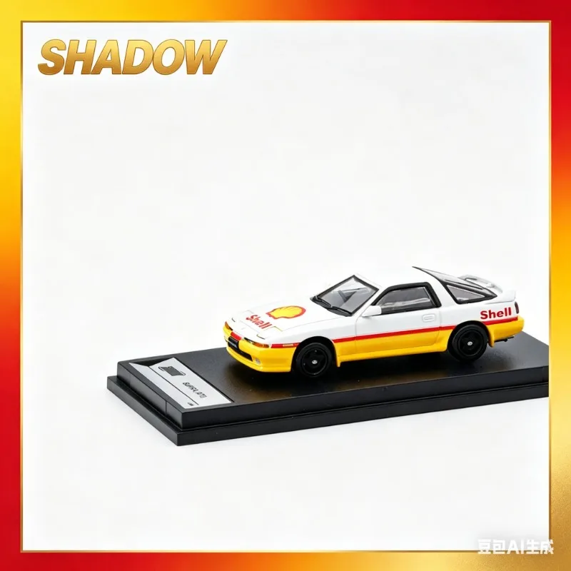 

Модель автомобиля SHADOW 1:64 Toyota Supra A70 с имитацией фар JDM, литая под давлением, YAZHU1, коллекционный предмет для взрослых, статическая модель для демонстрации.