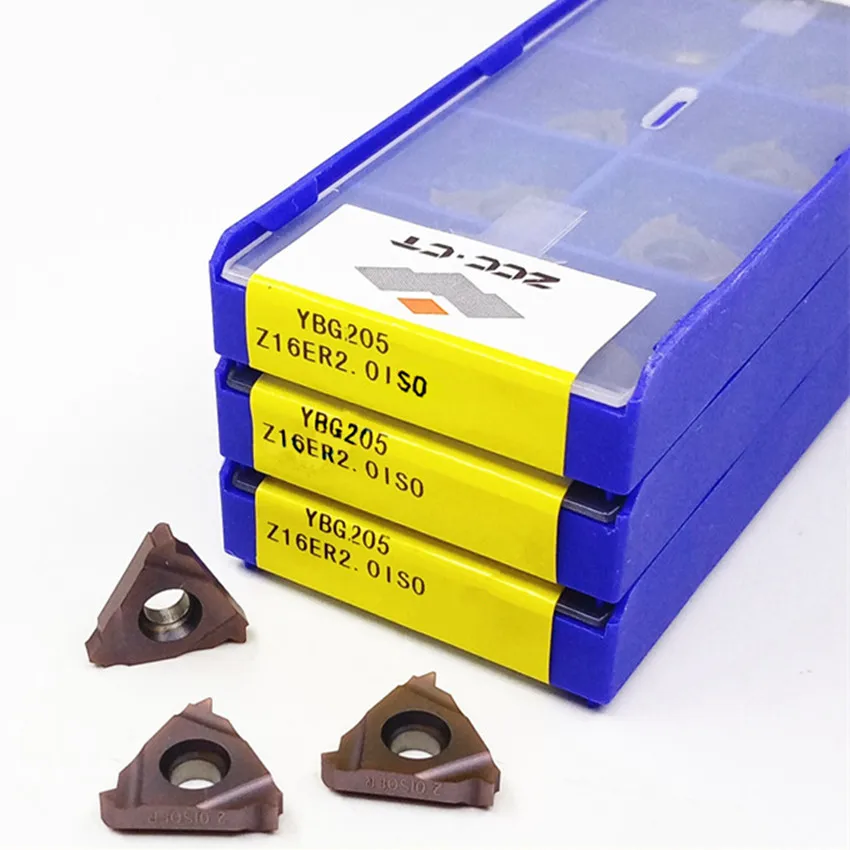 Imagem -03 - Insere 10 Pcs Box Z16er1.0iso Ybg205 Z16er1.5iso Ybg205 Z16er2.0iso Ybg205 Z16er2.5iso Ybg205 Z16er3.0iso Ybg205 Zcc. ct