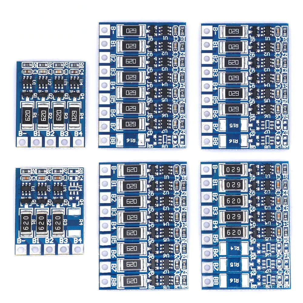 5S 21V 4.2V Balance Function Protection Board 68mA 5S Li-ion Lipo Battery Lithium 18650 Batteries Balanced 3S 4S 5S 6S 7S 8S