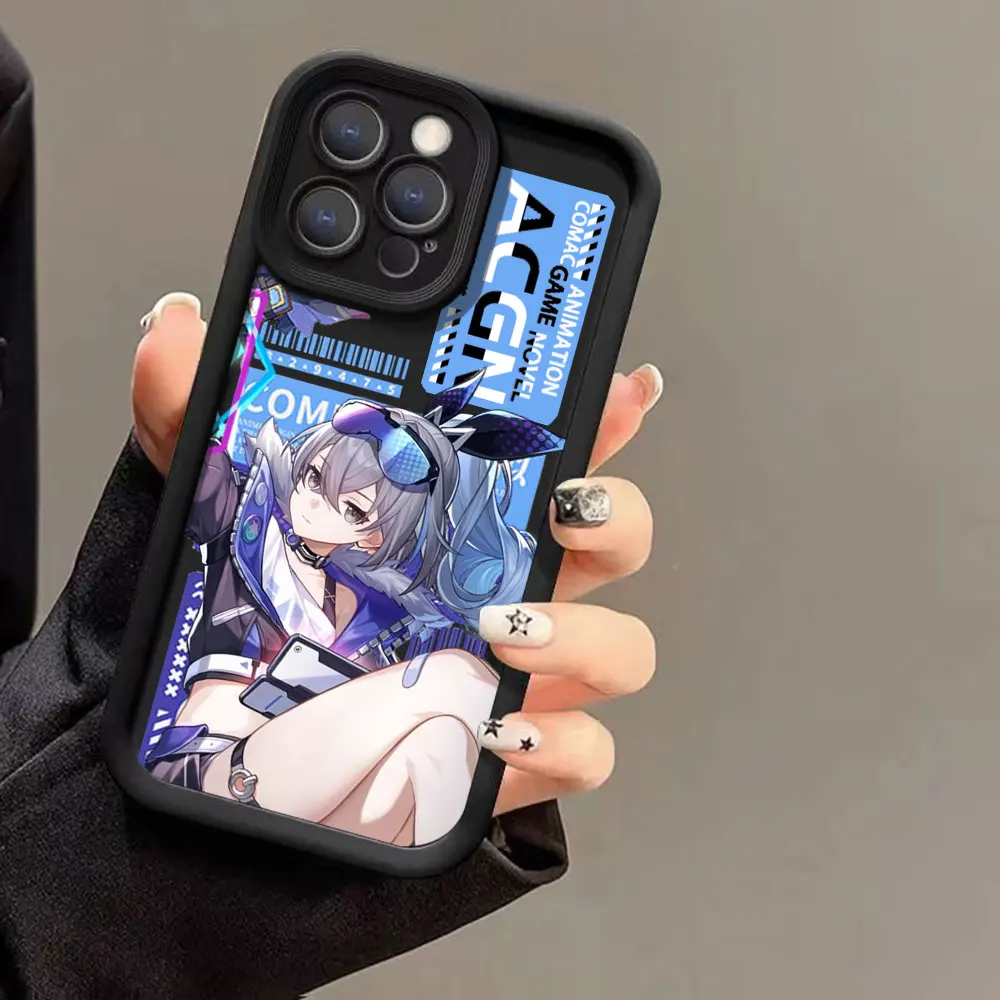 Game Honkai Star Rail Phone Case For Redmi Note 13 12 12S 11 11T 11S 10 9 9S 8 Pro Plus 7 A1 A2 4G 5G Ladder Silicone Cover Case