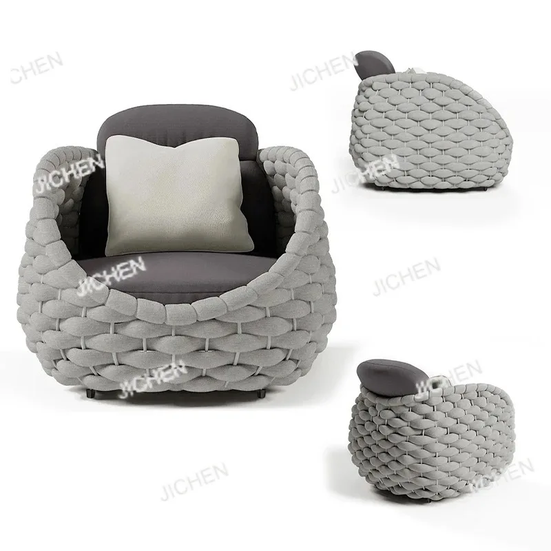 Outdoor Teak Furniture Garden Beautiful Woven Rattan Waterproof Sofa Luxury Furniture