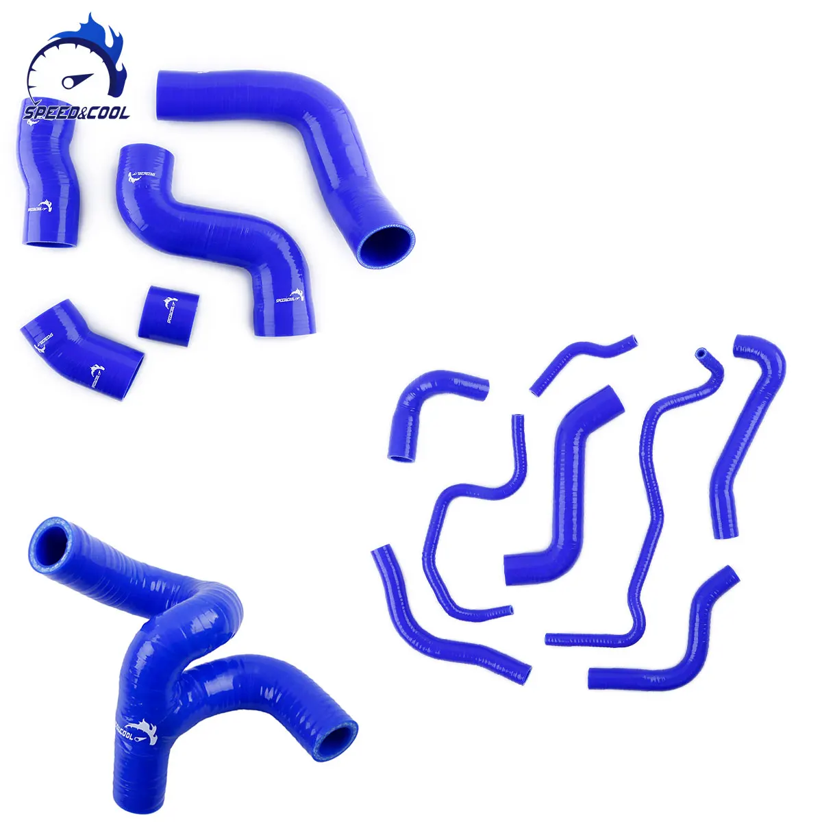 SPEED&COOL For 2000-2006 Audi A3 S3 TT MK1 1.8T 225 Silicone Radiator Intercooler Crankcase Hose Kit