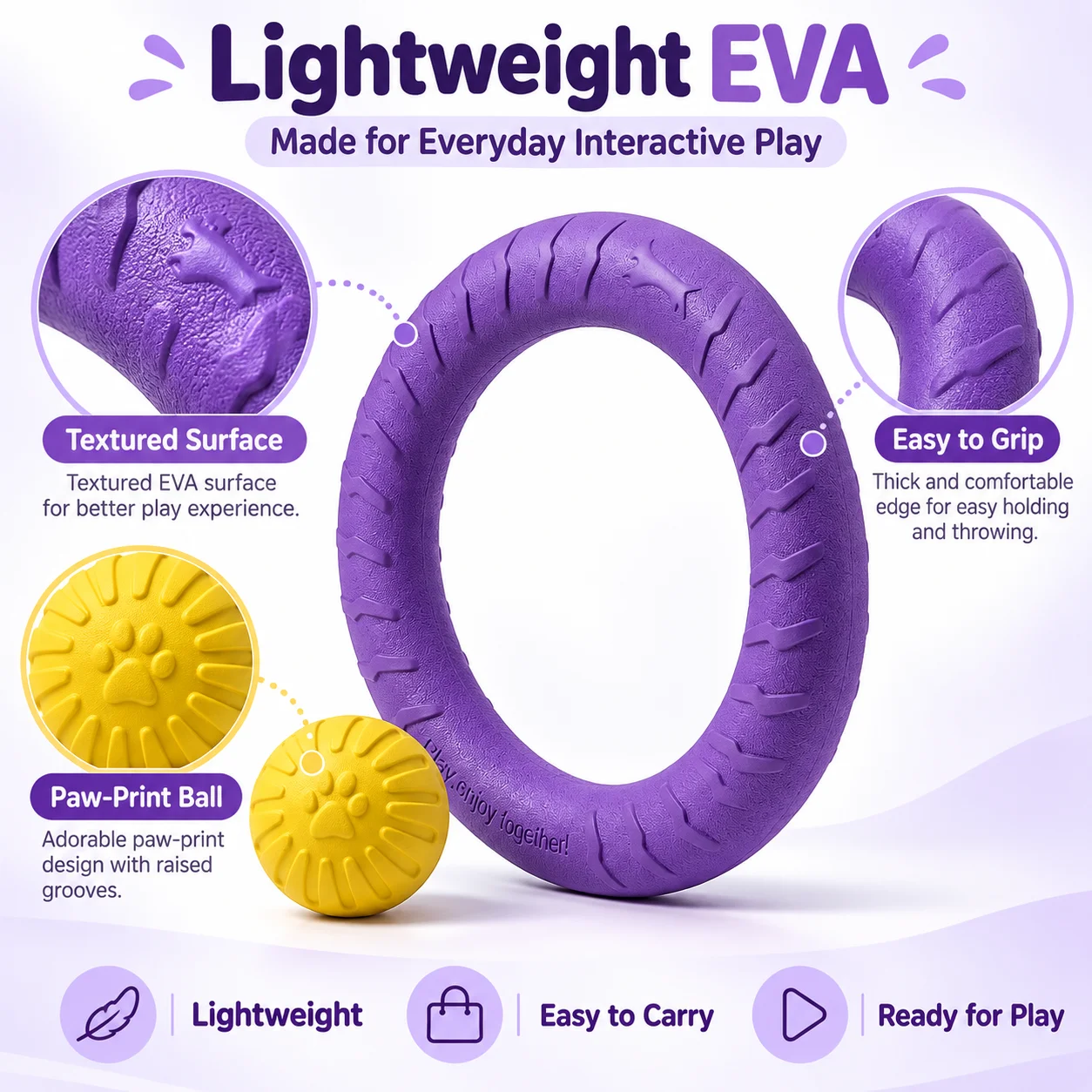 Набор из 2 интерактивных игруш – обзор и цена Flying Disc Dog Training Toy