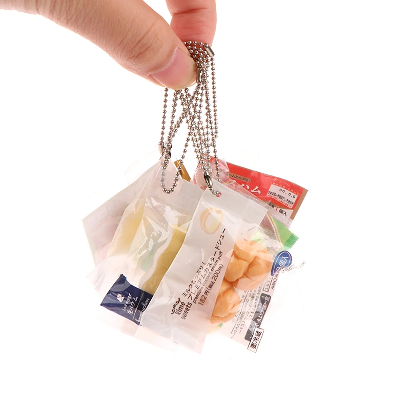 1PC Doll house simulation food toy pendant creative backpack pendant random delivery