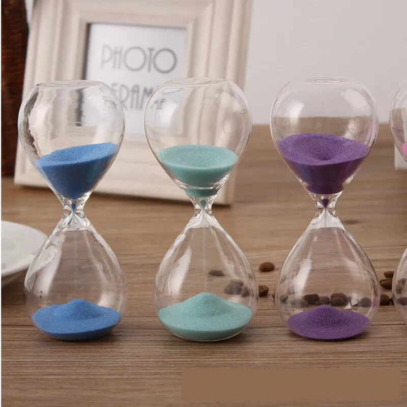 5 Minutes Sand Clock Timer Home Decor Glass Hourglass Desk Ornament Housewares Hourglass Children Gift Assorted Colors Available