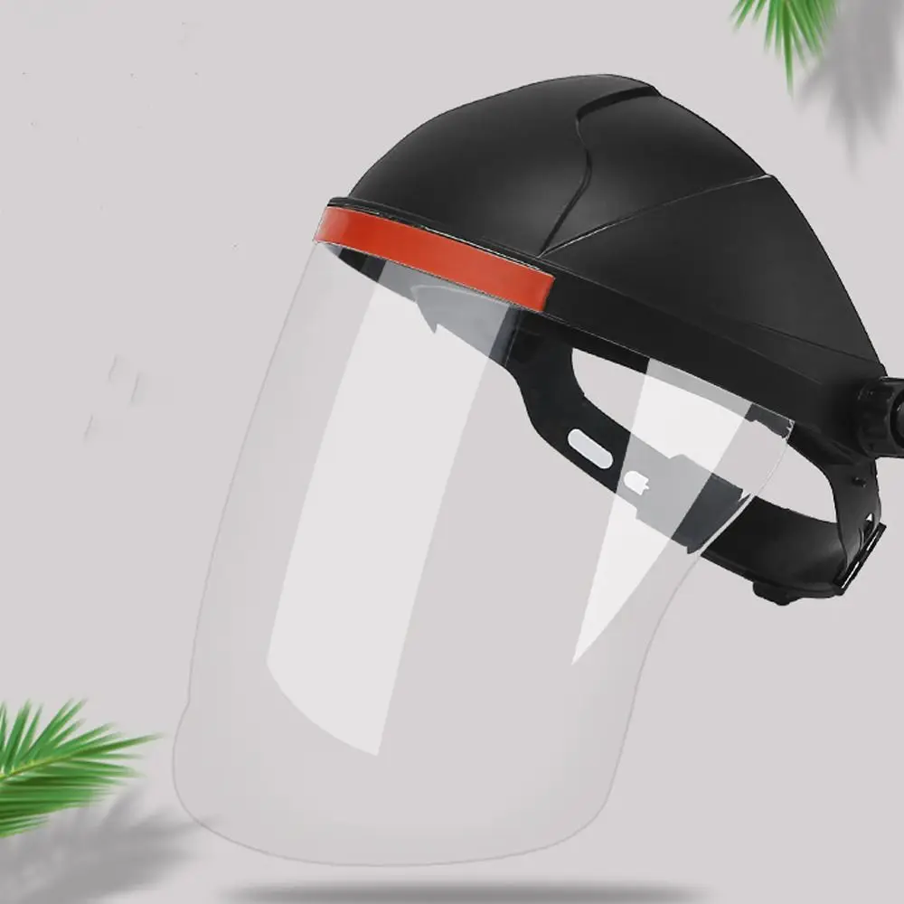 PC Plastic Welding Protective Mask Transparent Anti Splash Protective Face Cover Anti-UV Anti-shock Welding Helmet Landscaping