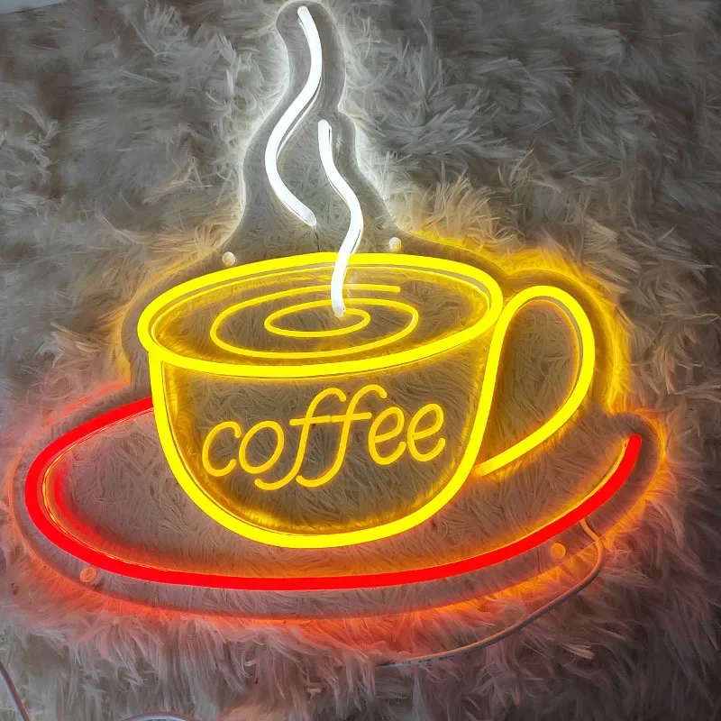 Coffee Bar Neon Signs for Wall Decor Led Sign Coffee Bar Decor Light Up Signs for Beer Bar Club Windows Glass Party Coffee Nook