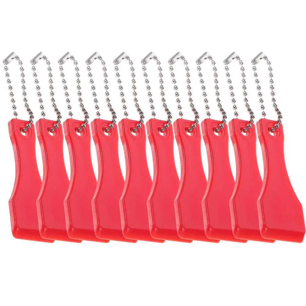 

20 pcs Lottery Scratchers Plastic Lotto Label Scrapers Tools Compact Ticket Keychain Ideal Labels Film Removal Card