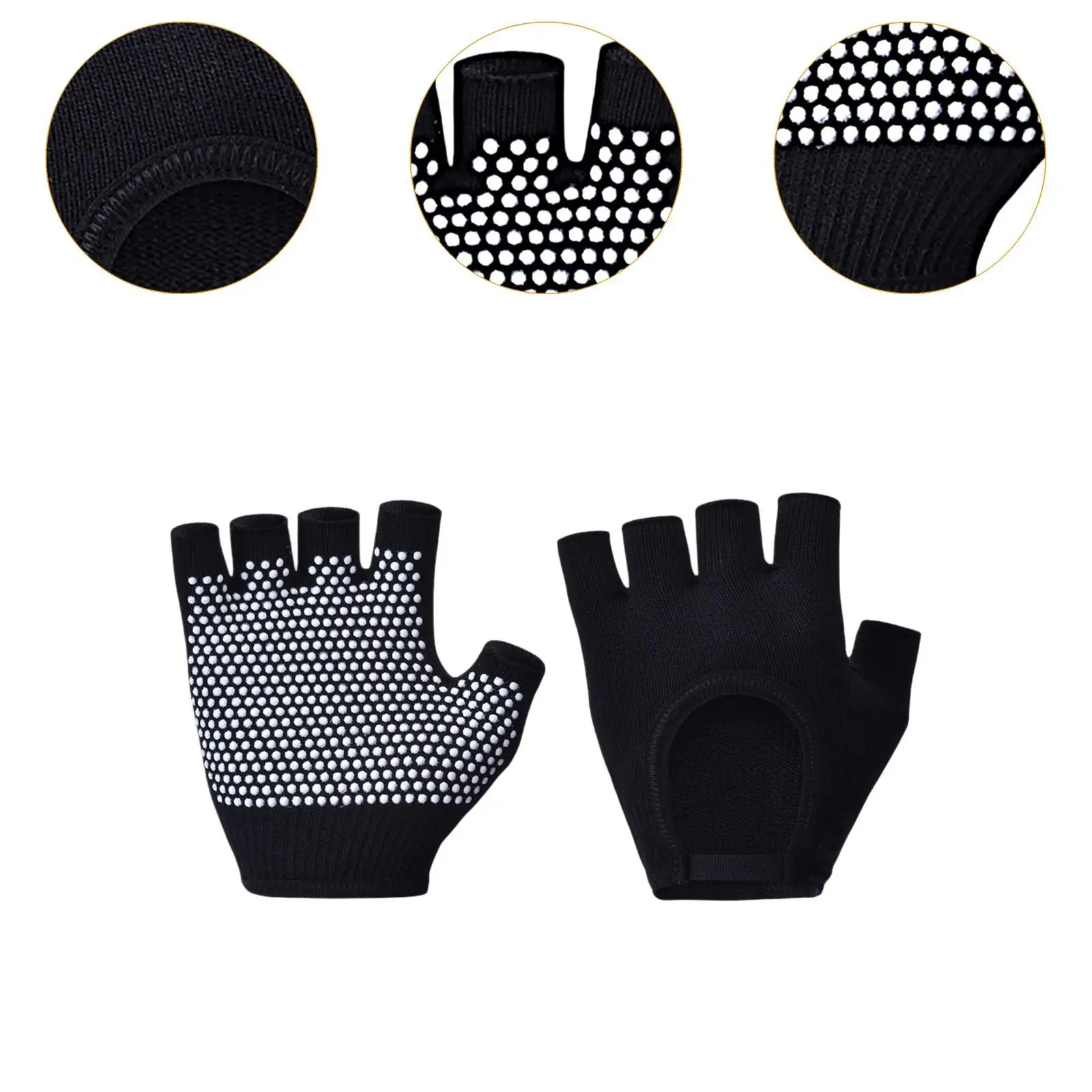 Women’s Half Finger Workout Gloves Comfortable Grip Sports Gloves for Gym Yoga Weight Lifting Training