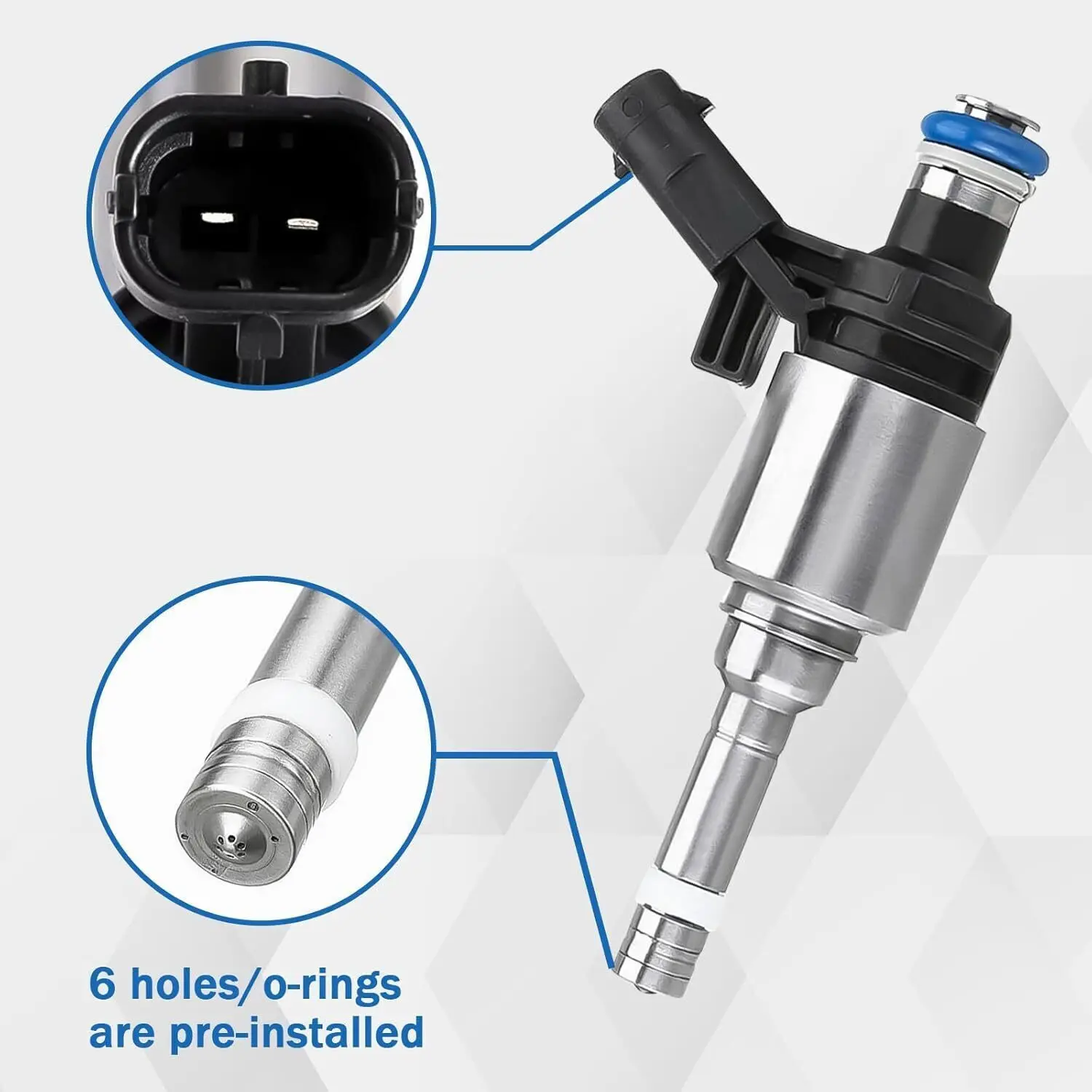 4x 06H906036G Iniettori di carburante Bosch per VW GTI Tiguan AUDI A3 A4 A5 Q5 TT 2.0TSI