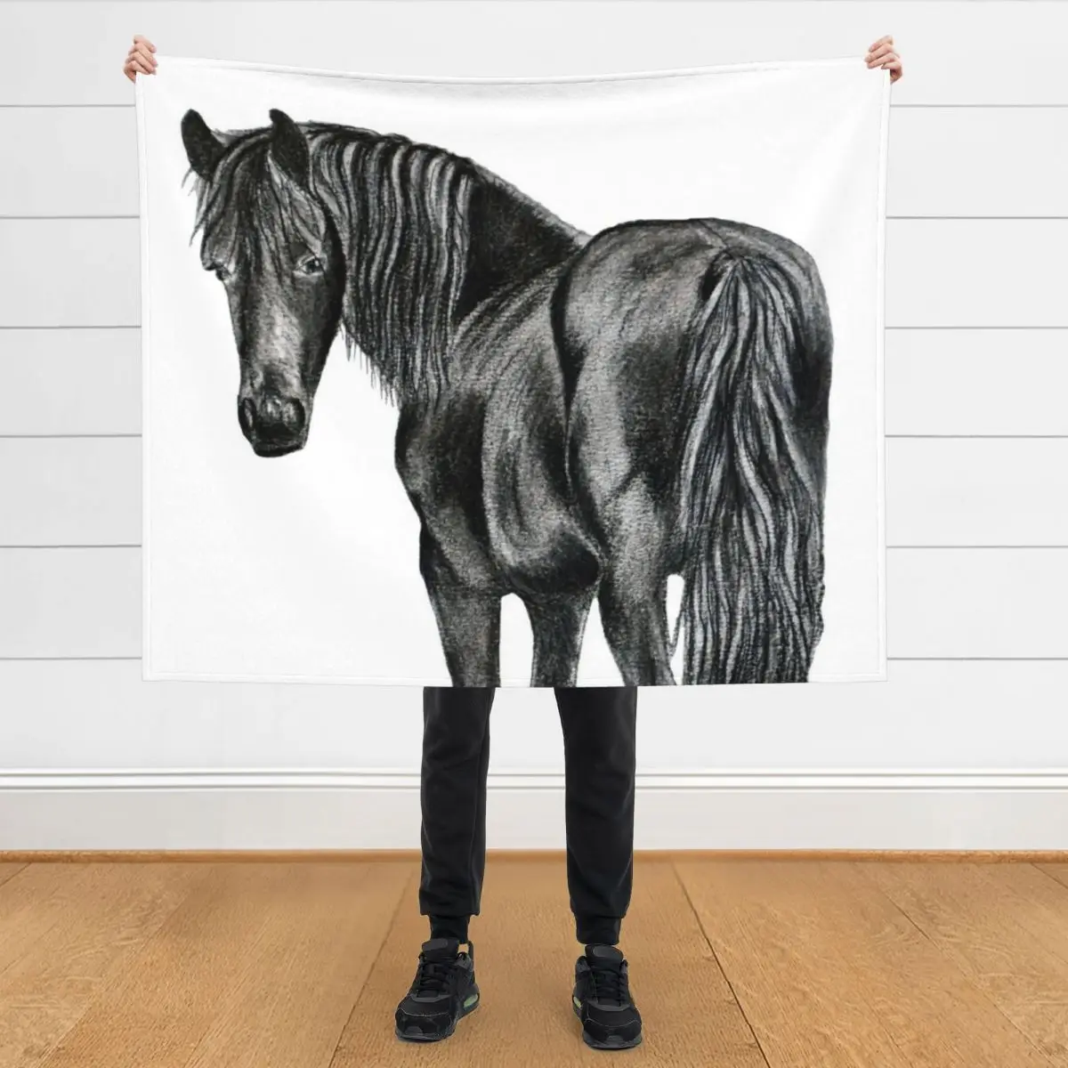 

Friesian horse Throw Blanket Blankets For Bed Bed Soft Plaid Blankets For Baby Blankets