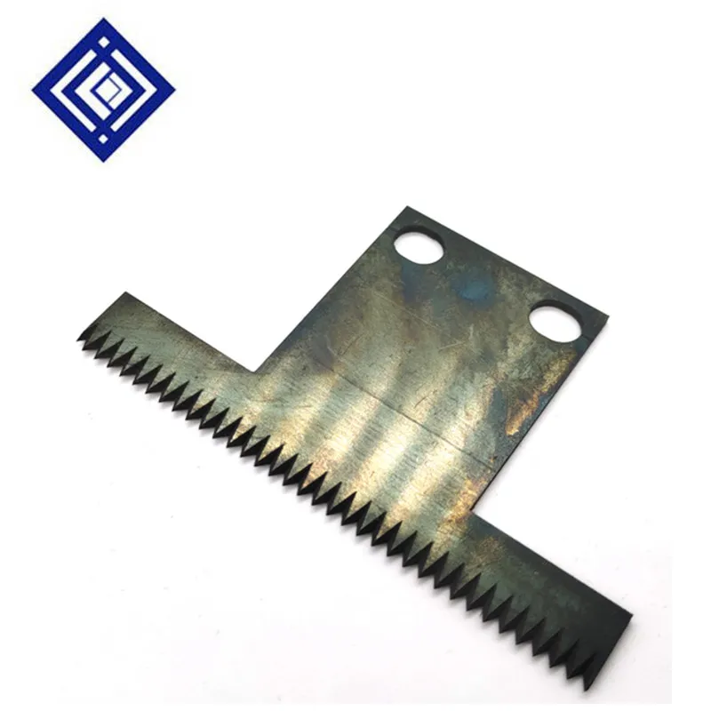 2pcs/lot T Type Cutter Blade Length 105mm Thickness 2.0mm For Packing Machine Sawtooth Wave Cutter