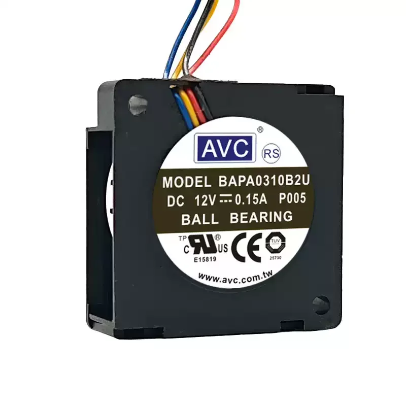 Original For AVC BAPA0310B2U DC 12V 0.15A 3010 30mm 3Wire Dual Ball Bearing Mini Laptop Projector Centrifugal Blower Cooling Fa