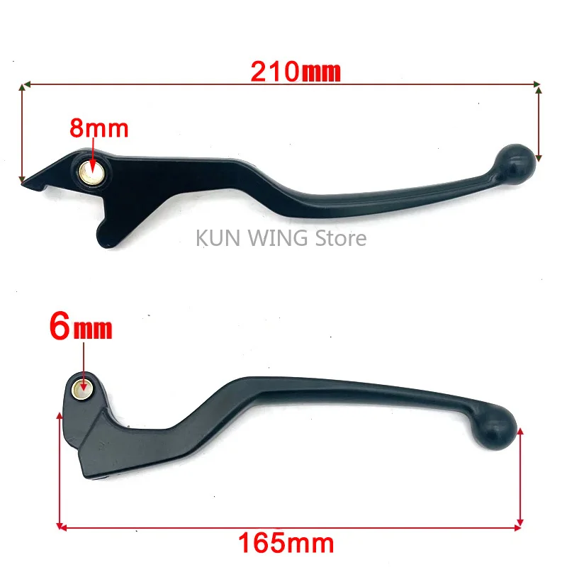 1Pair Front Brake Lever Left Right Lever Handle Lever For Suzuki GN125 GS125 GS GN 125 125cc