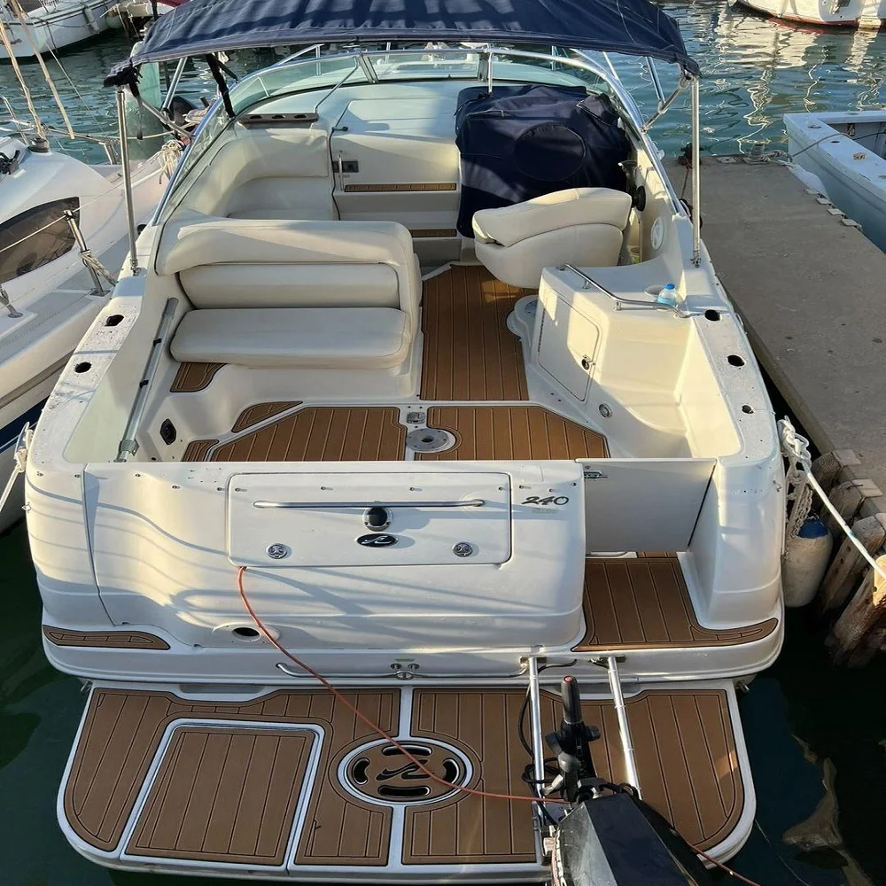 2018 Sea Ray 190 Swim Platform Cockpit Pad Boat EVA Foam Faux Teak Deck Floor Mat SeaDek MarineMat Gatorstep Style Self Adhesive