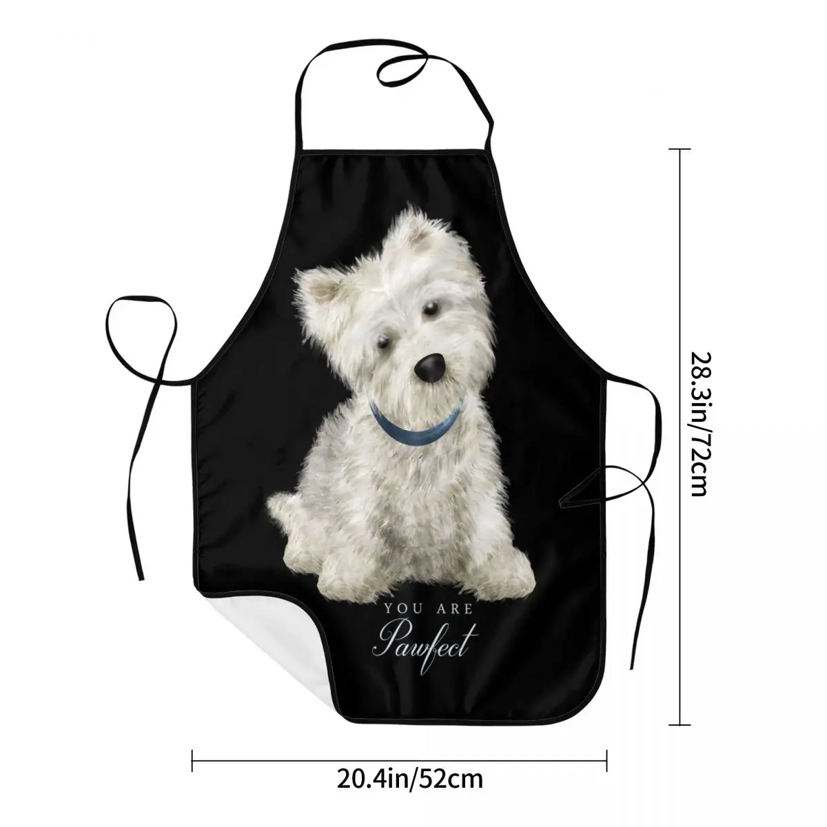 Custom Sweet West Highland White Terrier grembiule per cani per donna uomo bavaglino Unisex Westie Puppy Cooking Tablier Cuisine Chef giardinaggio