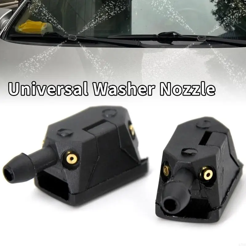 

87HE 2Pcs Car Universal Front Windshield Washer Wiper Sprayer Nozzle Sprinkler Jet
