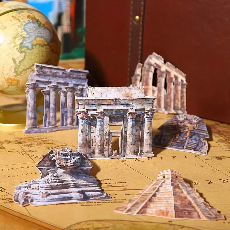 1Pack/3Pack Travel Hard Vintage Bottoming Card Stickers European Universal 10Pcs/Pack Wanderlust Supplies Handbook Stationery