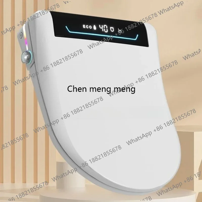 Smart Bidet Toilet Seat Cover with Wireless Remote Multiple Spray Modes Heated Seat Warm Water Air Dryer Toilet Lid Elongated