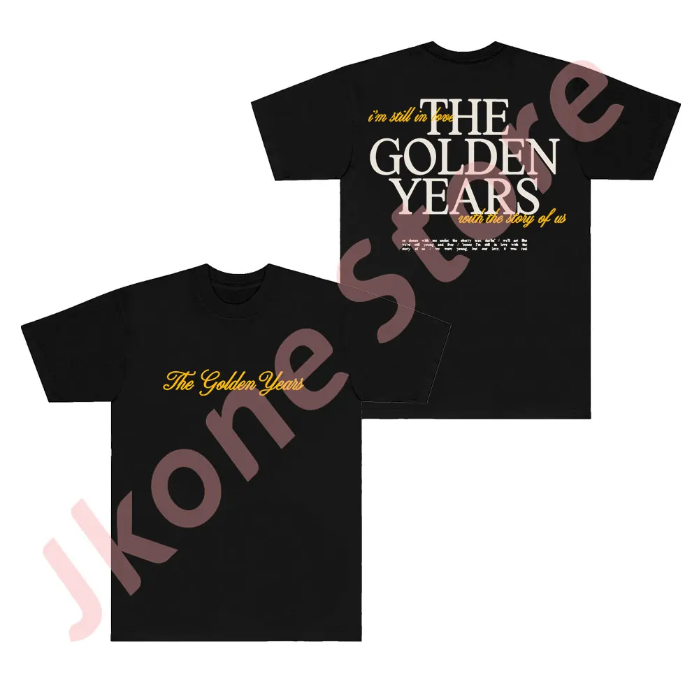 Joshua Bassett The Golden Years Lyric Tee Tour New Logo Merch T-shirts Summer Unisex Fashion Casual Short Sleeve