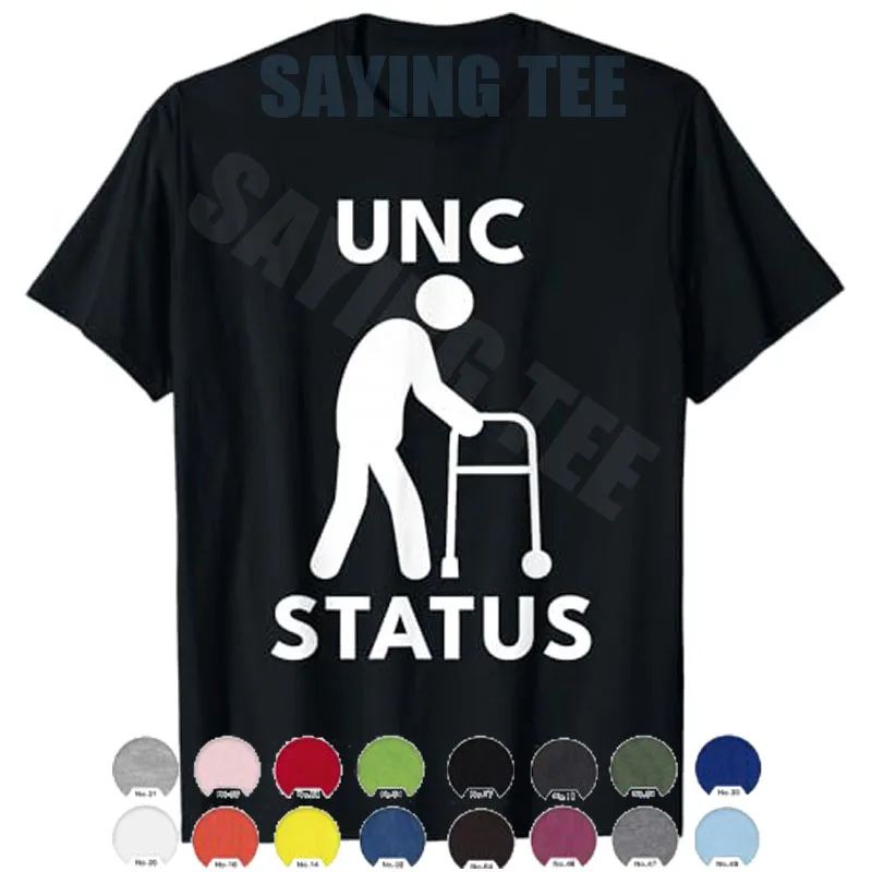UNC Status Lustiges Meme-T-Shirt für alte Menschen Y2k UNC Era Sarkastischer Witz Spruch T-Shirt Neuheit Geschenk Personalisierte Streetwear Kleidung Top – Detail 9