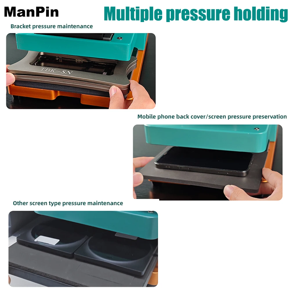Heating Holding Pressure Machine Phone LCD Screen Bezel Frame Front Back Cover Glue Dispensing Laminating Constant Temperature