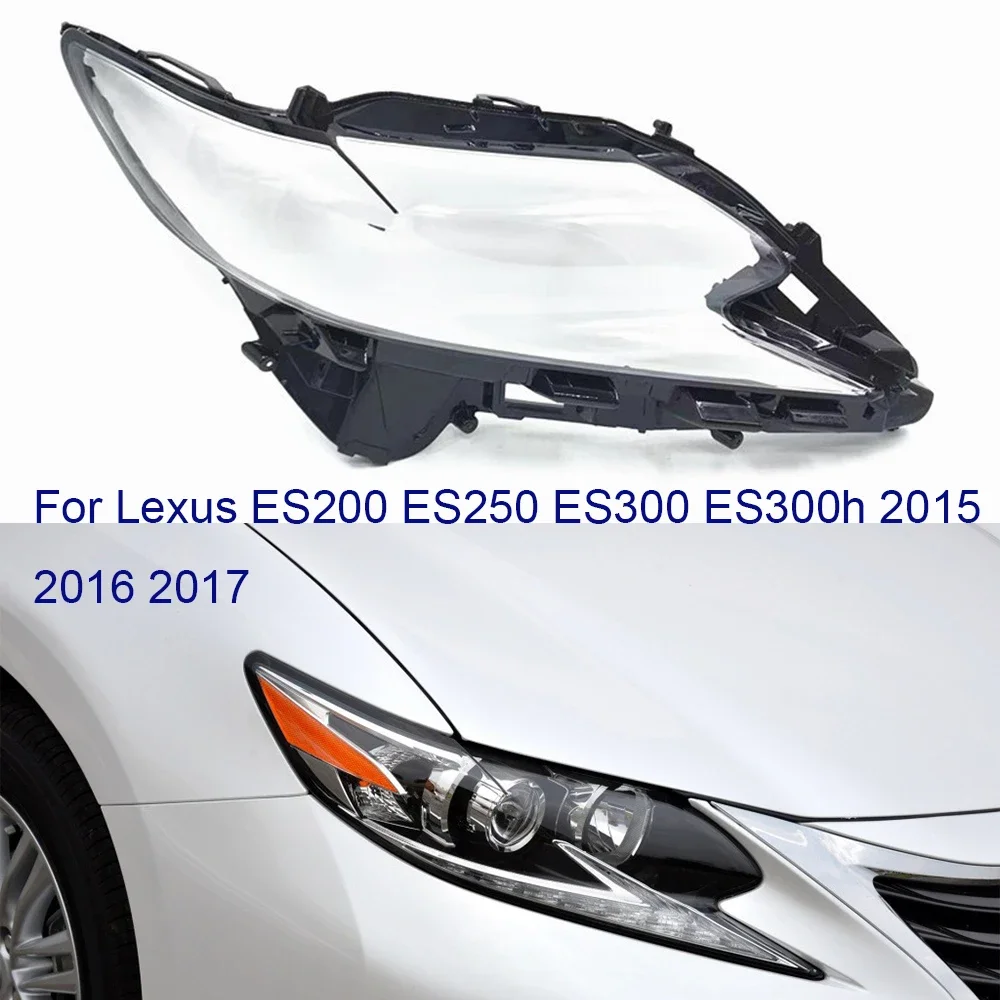 

HTTCY Headlights Lens Shell Headlamp Cover Transparent Lampshade Glass Lamp Shade For Lexus ES ES200 ES250 ES300 ES300h 2015 201