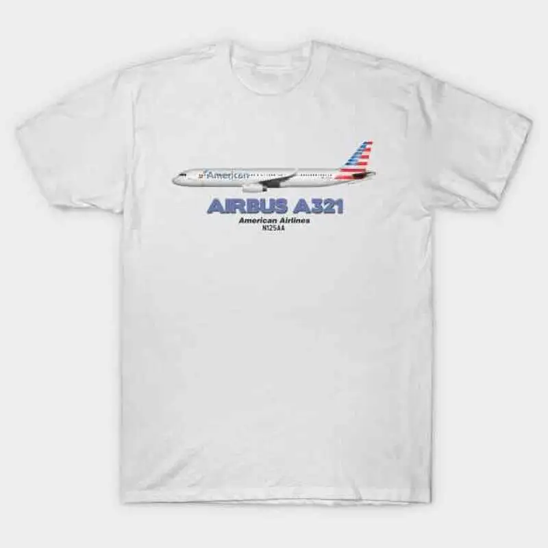

Airbus A321 American Airlines T Shirt S 5XL Fast Shipping