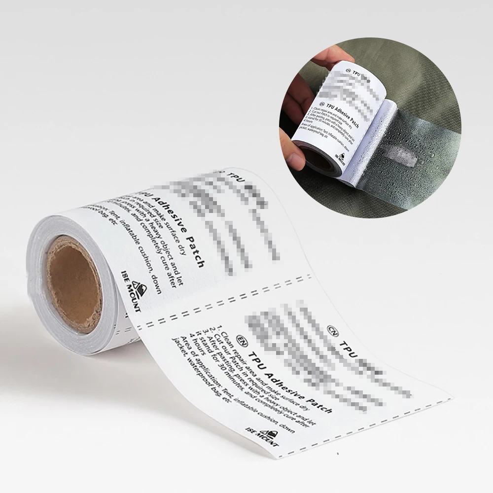 Waterproof TPU Transparent Repair Patch Self Adhesive Repair Tape for Tent Raincoat Swim Ring Air Mattress Inflatable Product