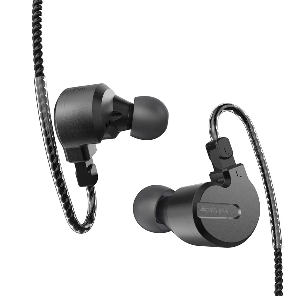 BQEYZ KB1 Wired In Ear Earphone HiFi IEM 2 Dynamic + 1 Balanced Armature Drivers Stereo Monitor With Detachable Cable Mic