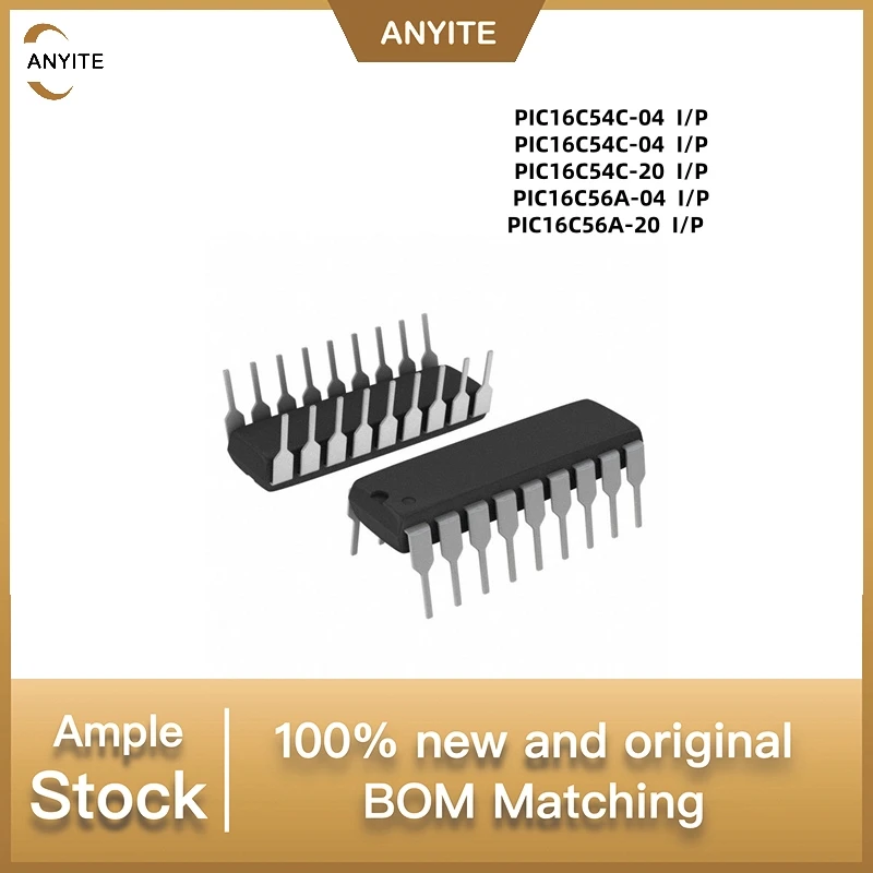 

5 шт./лот, новые PIC16C54C-04, PIC16C54C-20, PIC16C56A-04, PIC16C56A-20 I/P DIP18